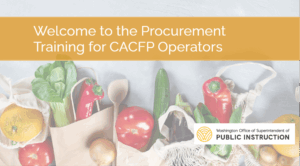 Procurement for CACFP Operators 2025-2026 (OSPI-181)
